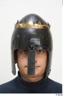 Medieval helmet with a crown 1 army crown head helmet…